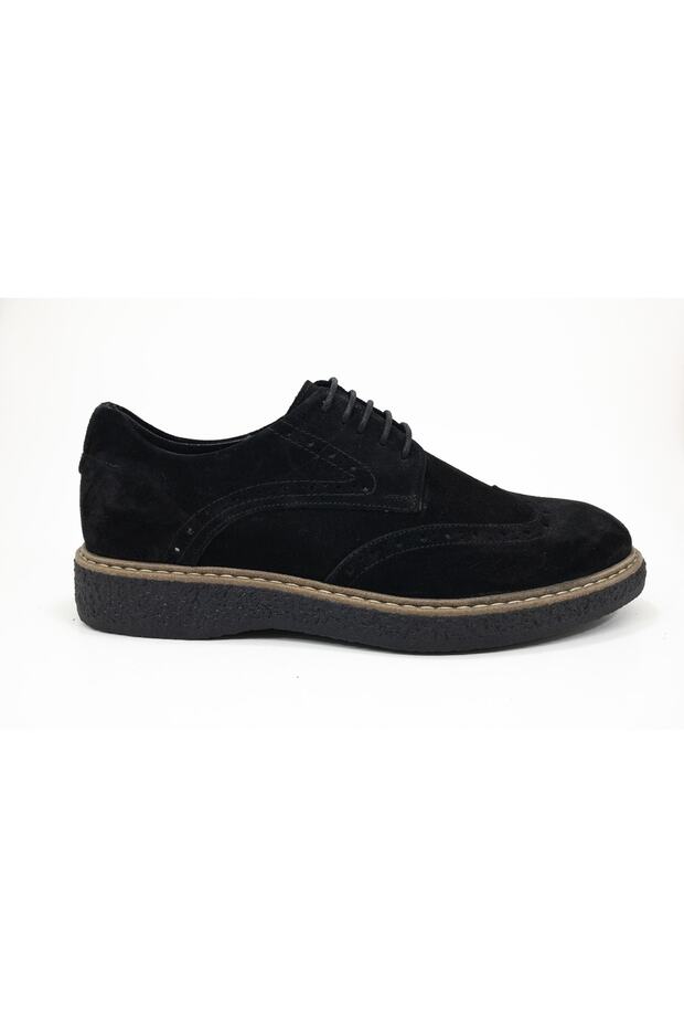 Genuine Leather Black Casual Men's Shoes
