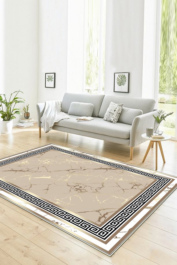 Kaymaz Taban Yıkanabilir Dijital Baskı Yolluk Mutfak Halısı - 3
