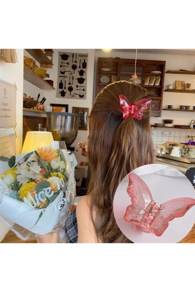 Transparent Colored Butterfly Latch Buckle