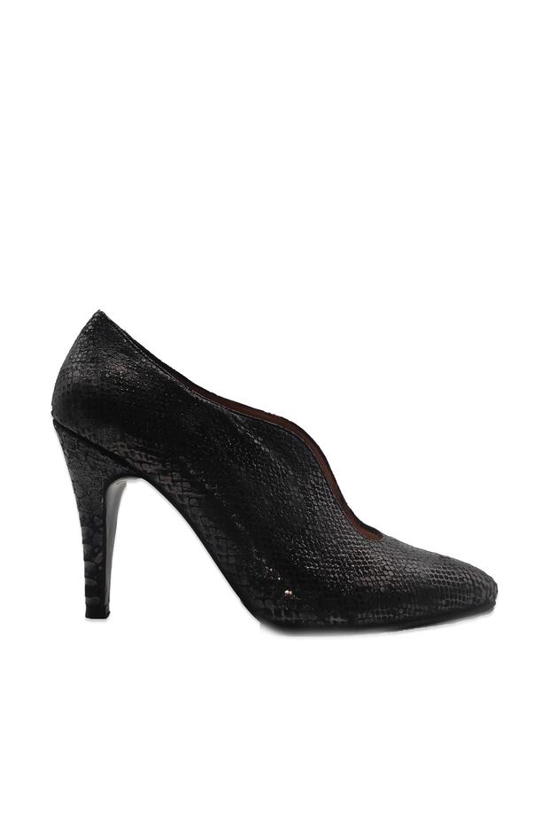 Genuine Leather Women's Classic Heeled Shoes
