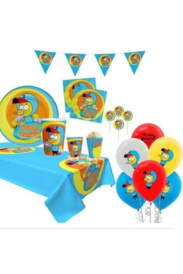 Kral Şakir Action Party Set 96 Pieces, Fully Licensed Set for 16 People