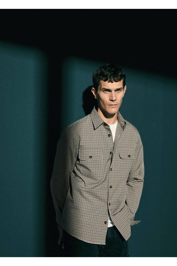 Pötikareli Gömlek Ceket - 7