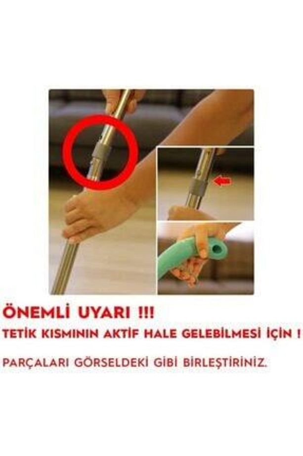 Yüksek Kaliteli Deterjan Hazneli Sprey Mop 2+1 Mikrofiber Yedek Paspas - 8