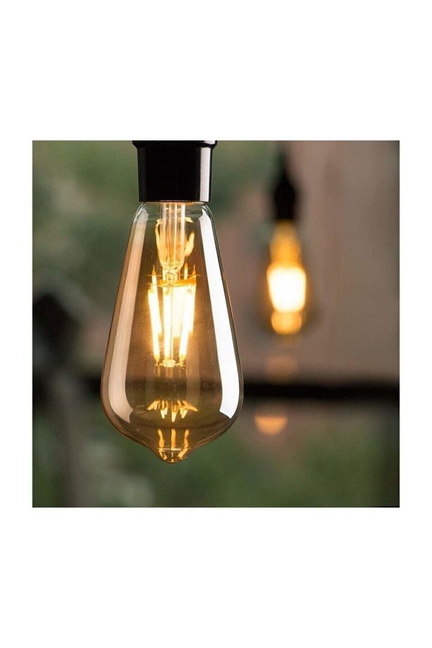 Lambam Rustik Armut Model 4 Watt St64 Led Ampul St64 5 Adet Erd-31 - 2