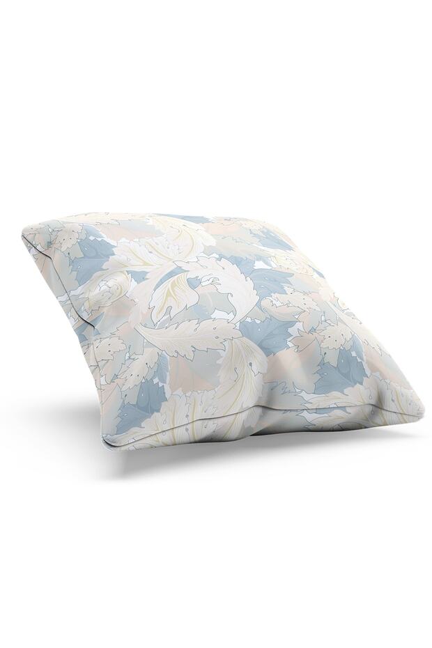 غطاء وسادة مطبوع على الوجهين كلاسيكي-5 من جلد الغزال - 2