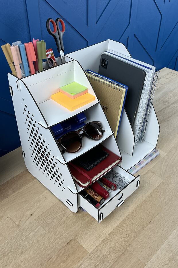Focus hexa drawer a4 document shelf desktop organizer