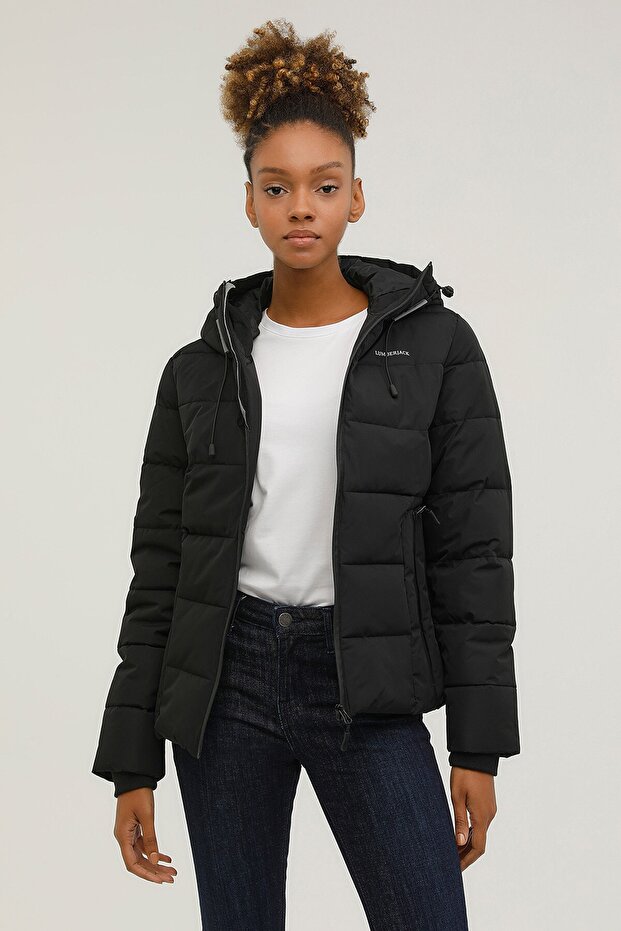 W-sn31 Apreskı Coat 2pr Black Women's Short Coat
