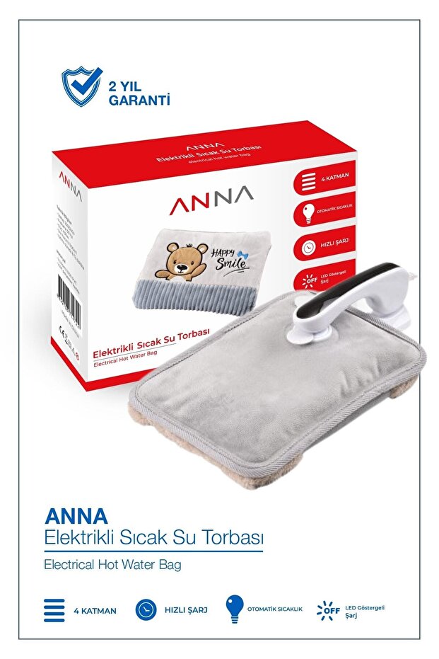 Elektrikli Sıcak Su Torbası Ayıcıklı Model - 1