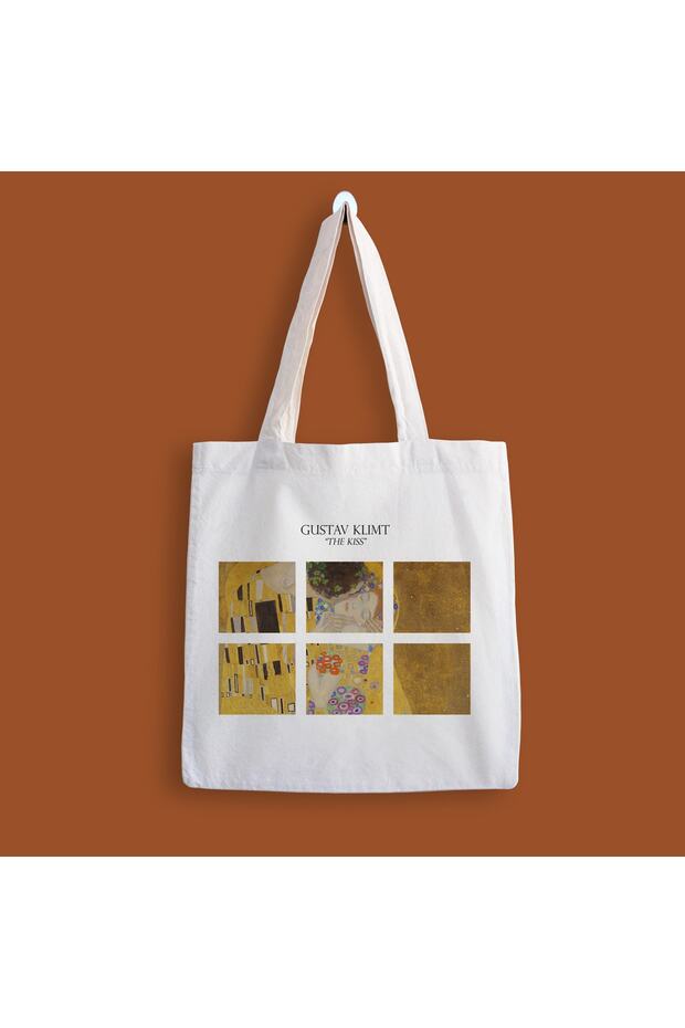 Gustav Klimt Kiss Printed Cloth Bag