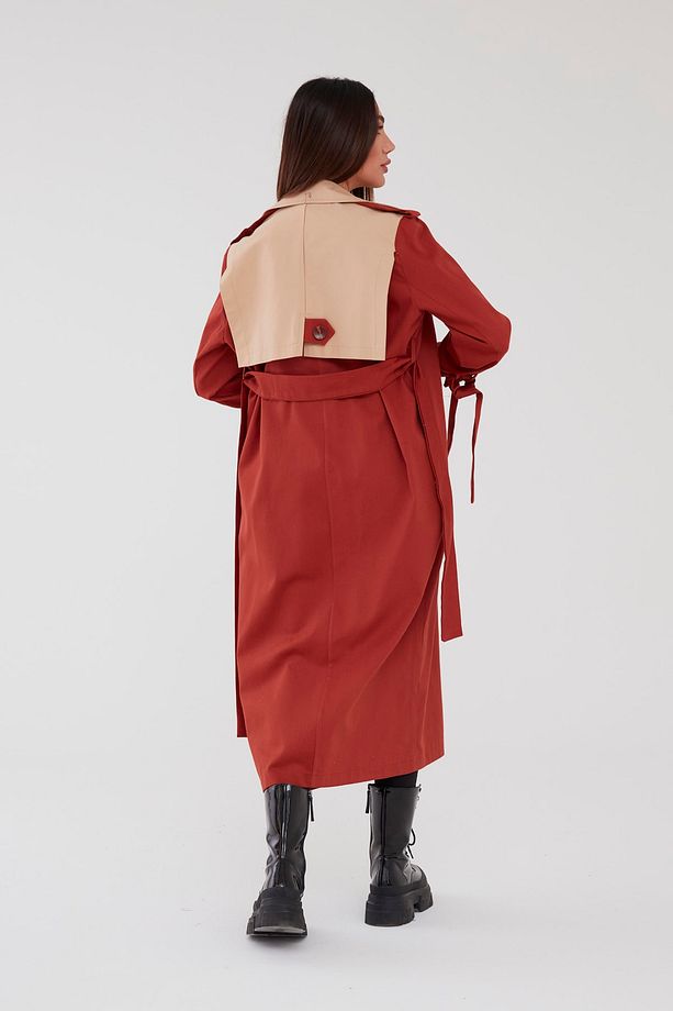 Çiftrenk Trençkot Oversize - 4