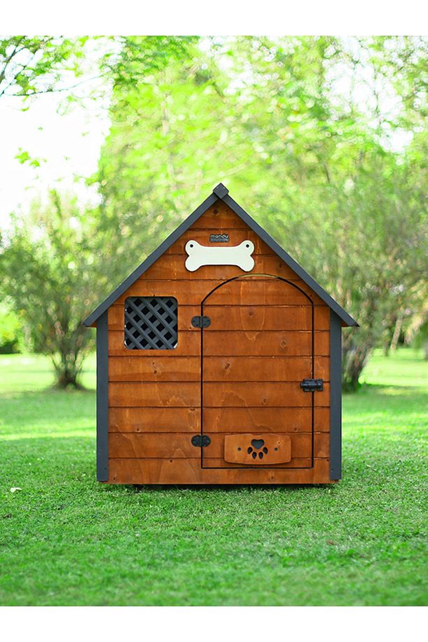 Isı Yalıtımlı Ahşap Köpek Kulübesi (XLARGE) - 2