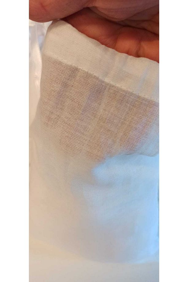 4lü Set Peynir, Süt, Yoğurt Süzme Torbası, Bakliyat Torbası, Süzme Kesesi, Bez Torba, Mermerşahi - 8