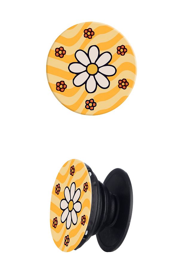 Papatyalar Desenli Popsocket Telefon Tutacağı - 1