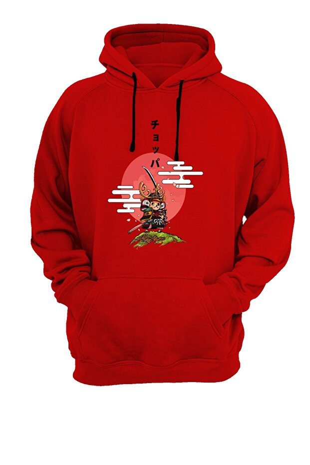 Printed Red Sweatshirt - 1