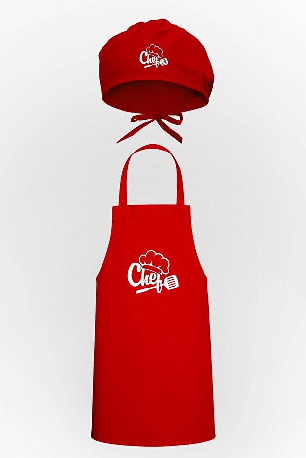 K.ataturk and Atatürk Silhouette Design Kitchen Apron & Bonnet Advantage Package