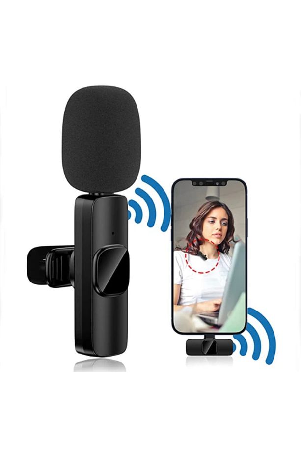 Iphone  Uyumlu   Kablosuz Yaka Mikrofonu Ses Arayüzü Mini Yaka Mikrofonu Çok Yönlü Mikrofon,klipsli - 2