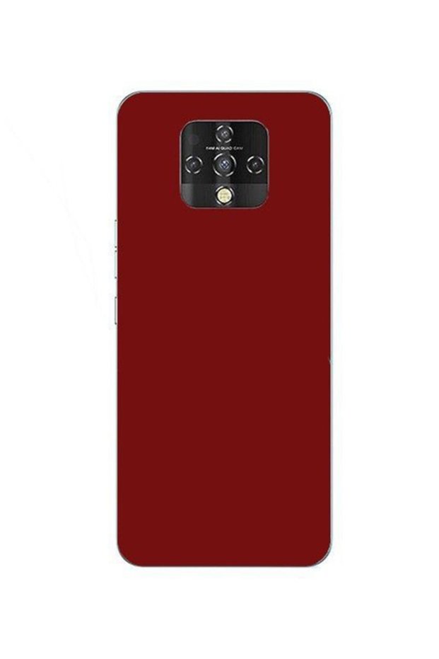 Burgundy Matte Silicone Case for Tecno Camon 16 Premier