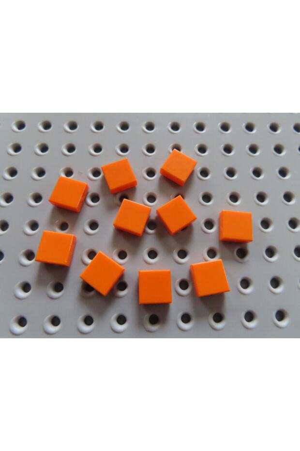 Original Accessory Custom Moc Creator Tile 1 X 1 Orange Tile 4 Pieces Will Be Sent