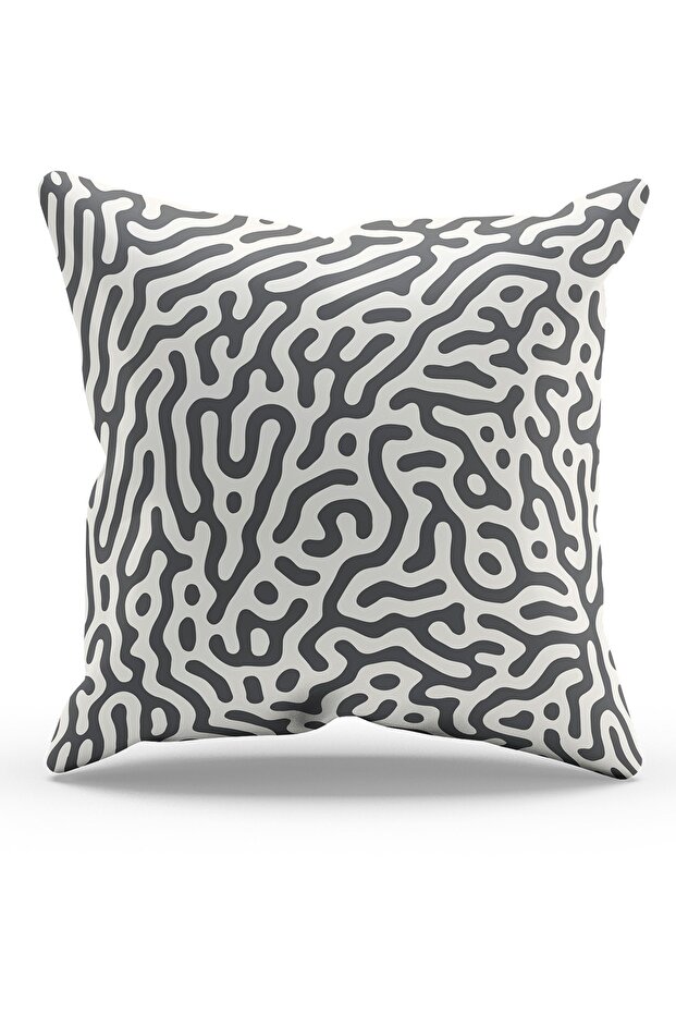 Double Sided Printed Alley-2 Patterned Suede Throw Pillow Case