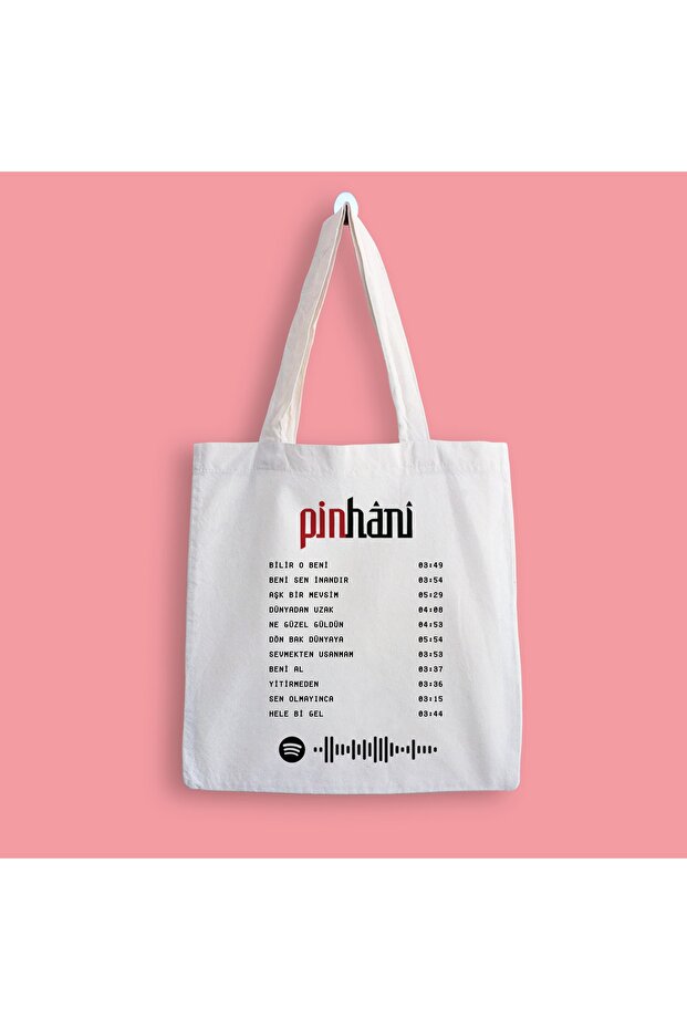 Pinhani Album Receipt Printed Cloth Bag