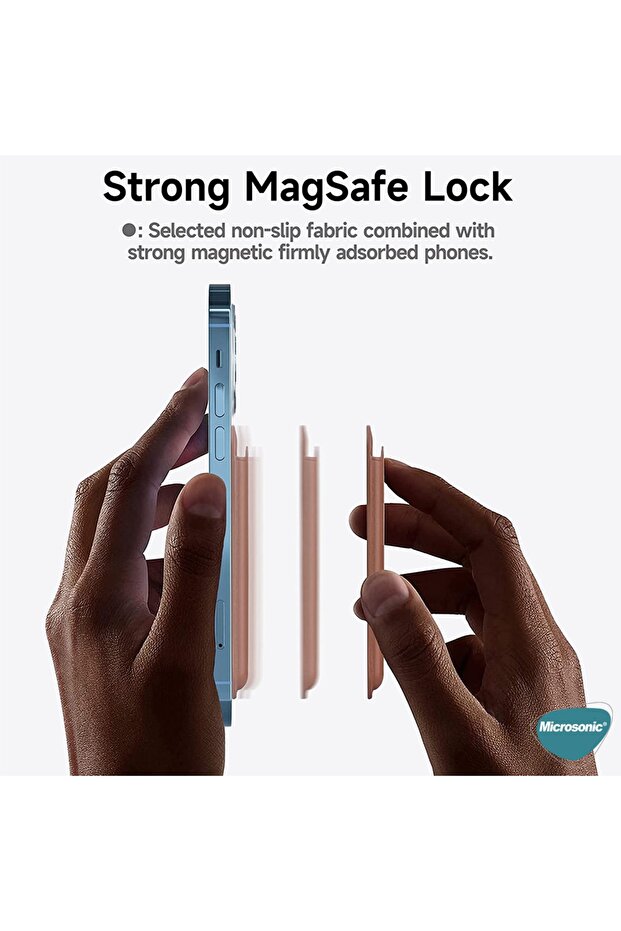 Apple Iphone 12 Leather Wallet Magsafe Siyah - 3