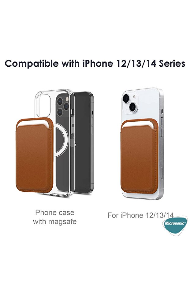 Apple Iphone 13 Mini Leather Wallet Magsafe Siyah - 2