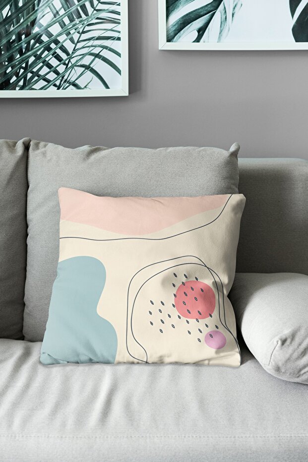 Double Sided Printed Quiet-3 Patterned Suede Throw Pillow Case - 3