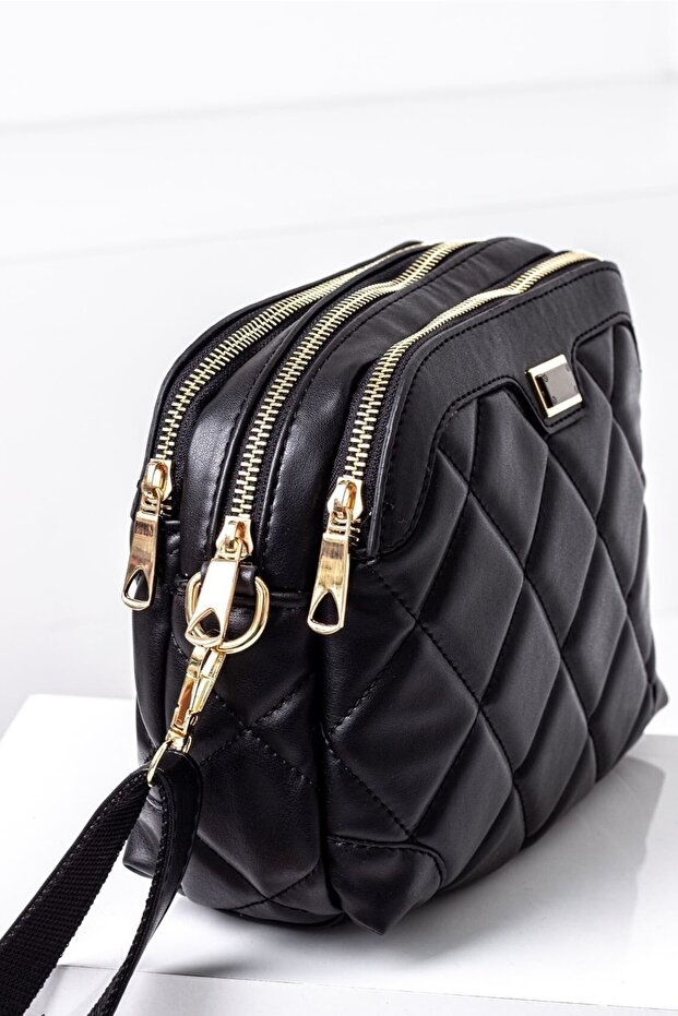 Kapitone Çapraz Askılı Çanta - 2