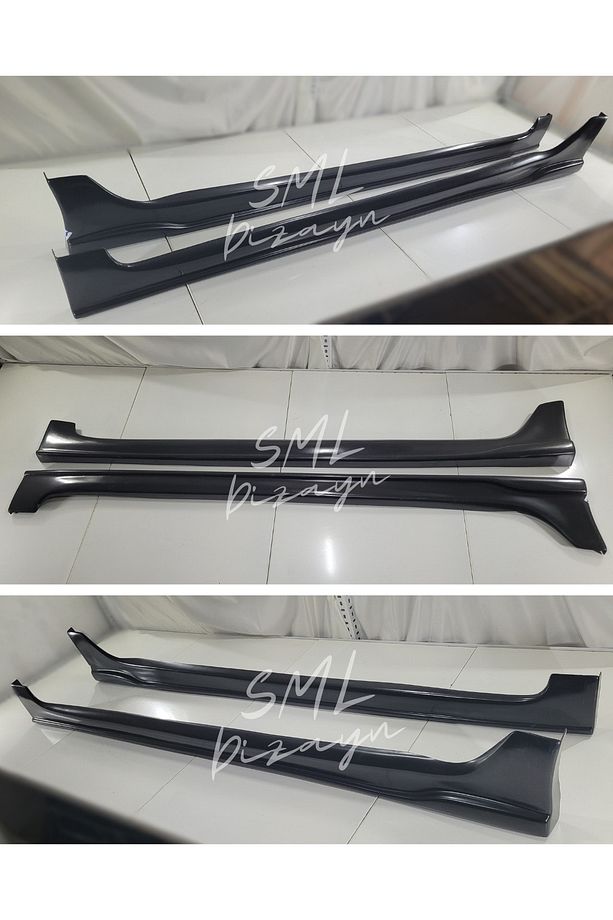 Ford Fiesta Custom Yan Marşpiyel 2008-2017 (PLASTİK) Boyasız Fiesta Yan-marşbiyel-bodykit-etek-ek - 2