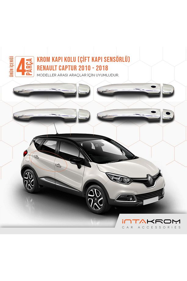 Renault Captur Krom Kapı Kolu 4 Kapı 2010-2018 - 2 Kapı Sensörlü - 1