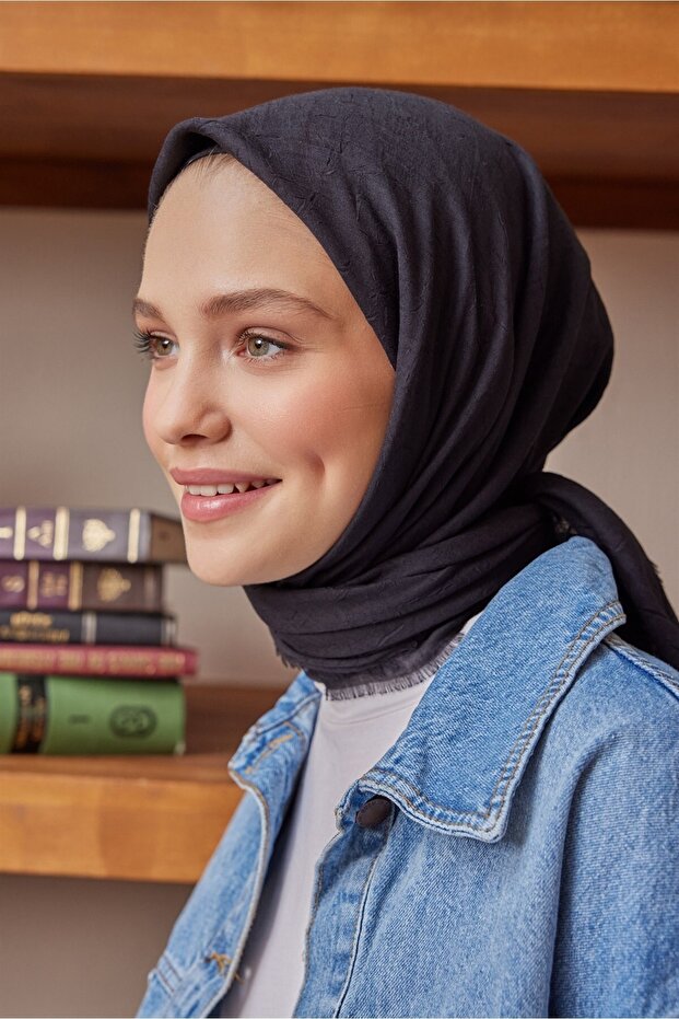 Bambu Eşarp Siyah - 2