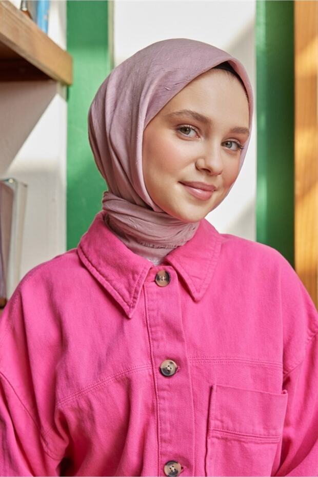 Bambu Eşarp Pudra - 1