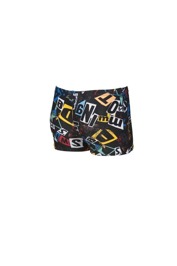 Erkek Çocuk Siyah Desenli Mayo Rowdy Jr Short 001772-510-b - 6