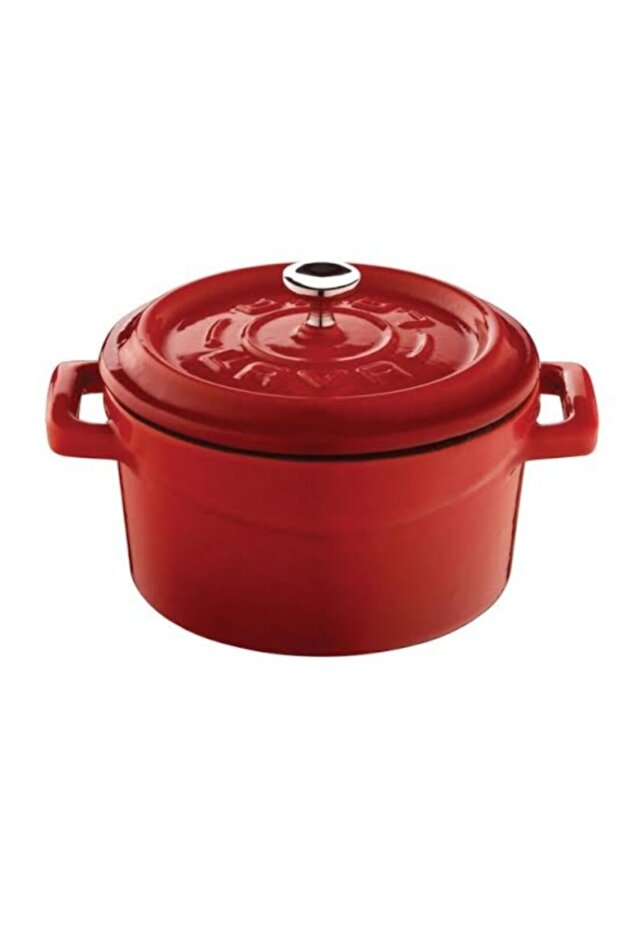 Mini Sufle & Güveç Döküm Tencere 10 Cm Kırmızı - 1