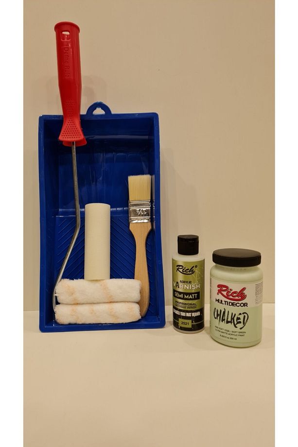 Multi Decor Chalked Dolap Boyama Seti 250 Cc Soft Yeşil ( 120 Cc Y.mat Vernik ) - 1