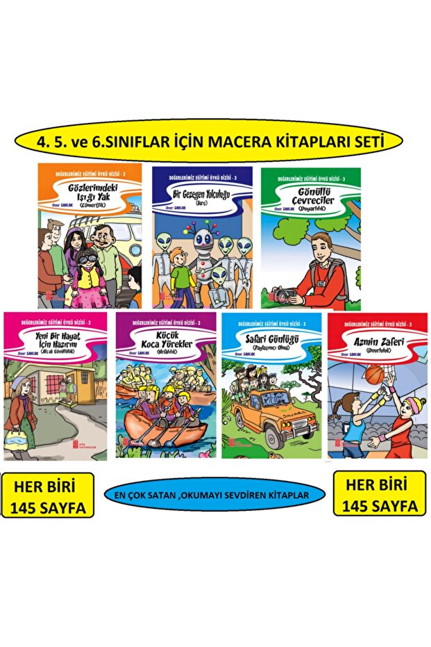 4.sınıflar Için Eğlenceli Macera Kitapları Seti