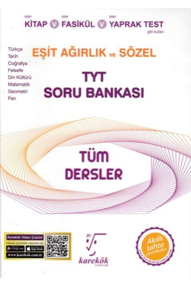 Tyt Tüm Dersler Eşit Ağırlık Ve Sözel Soru Bankası - 1
