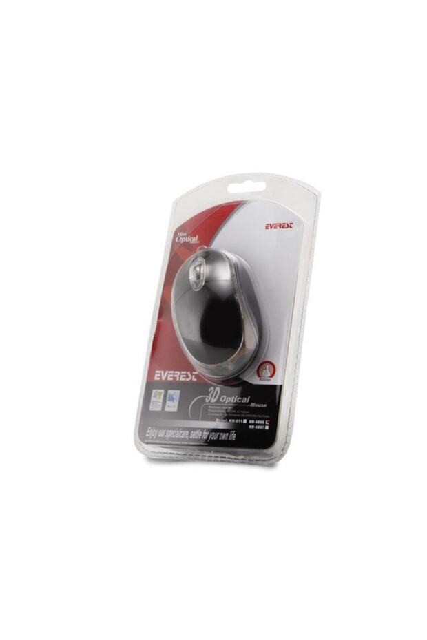 Km-6809 Usb Siyah Işıklı Optik Mouse - 2