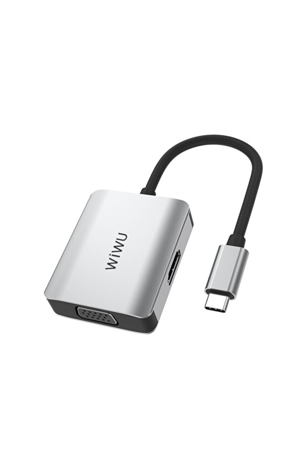 Alpha A20vh 2 In 1 Type-c Hub Hdmı 4k + Vga Çoğaltıcı Adaptör - 2