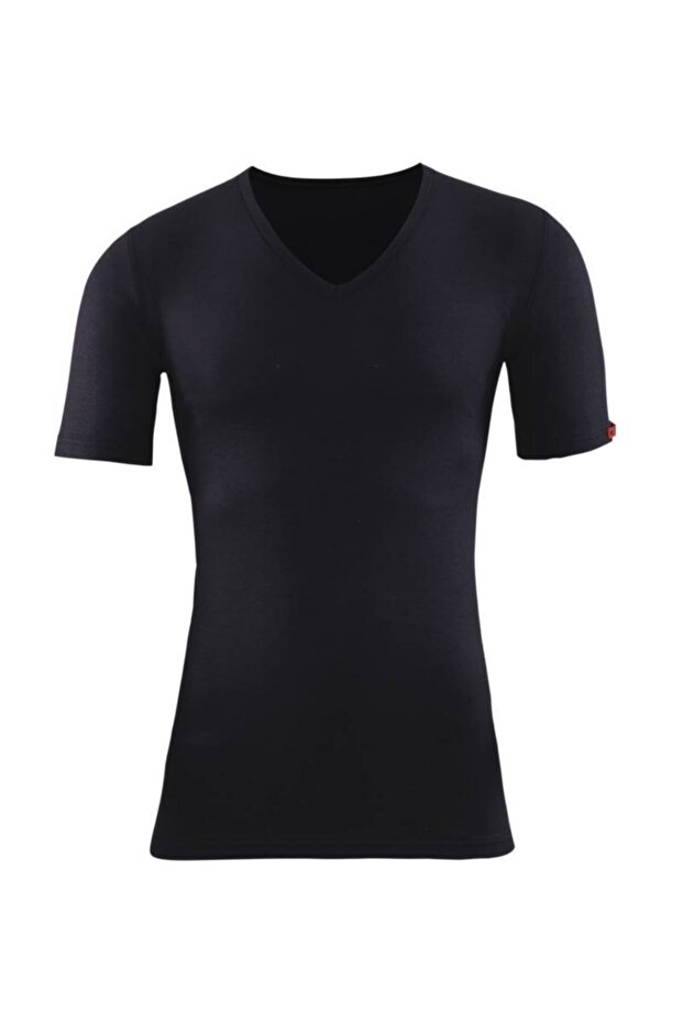 Unisex Thermal Underwear Short Sleeve V-Neck T-Shirt 1263