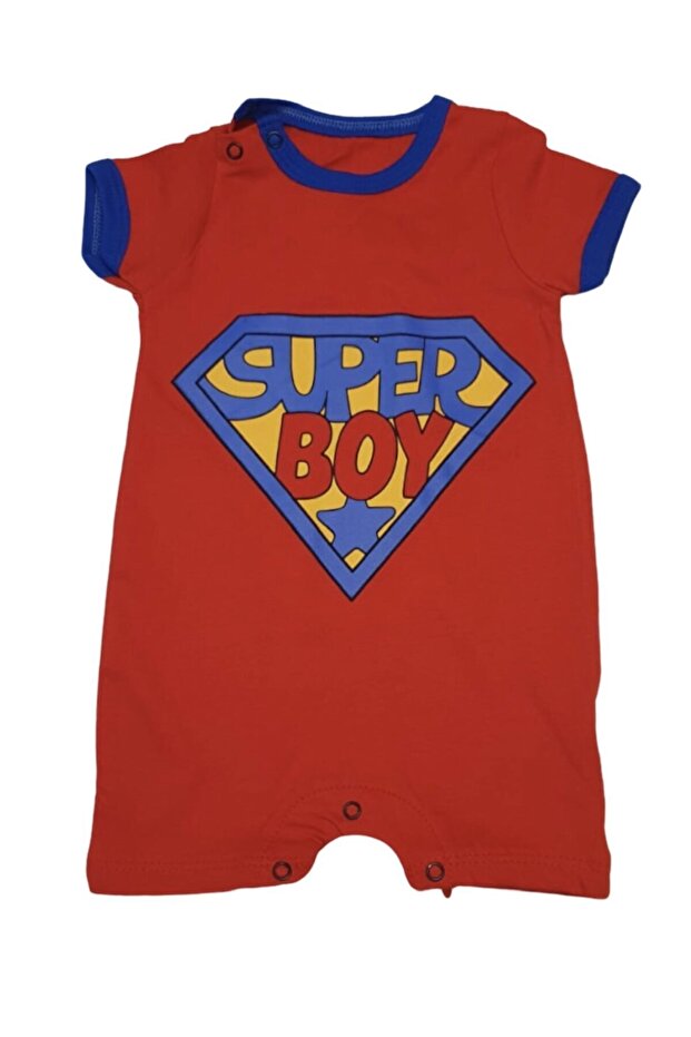 Erkek Bebek Super Boy Tulum