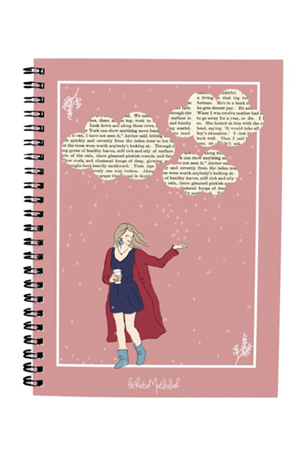 Gift - N083 A5 Design Spiral Notebook - Book&coffee