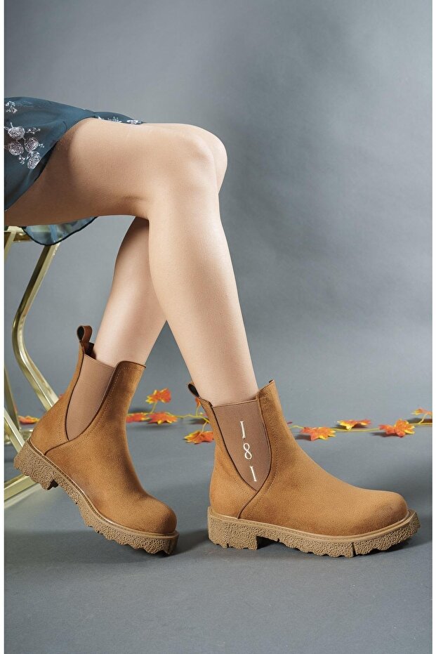 Kadın Chealsea Bot 0012935 Taba Süet - 2