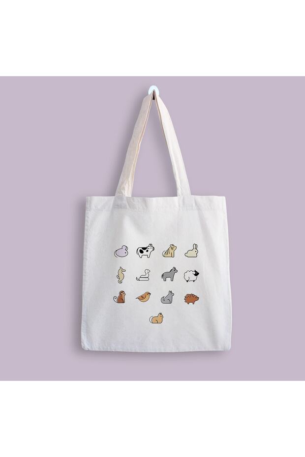 Animals Printed Cloth Bag - 1