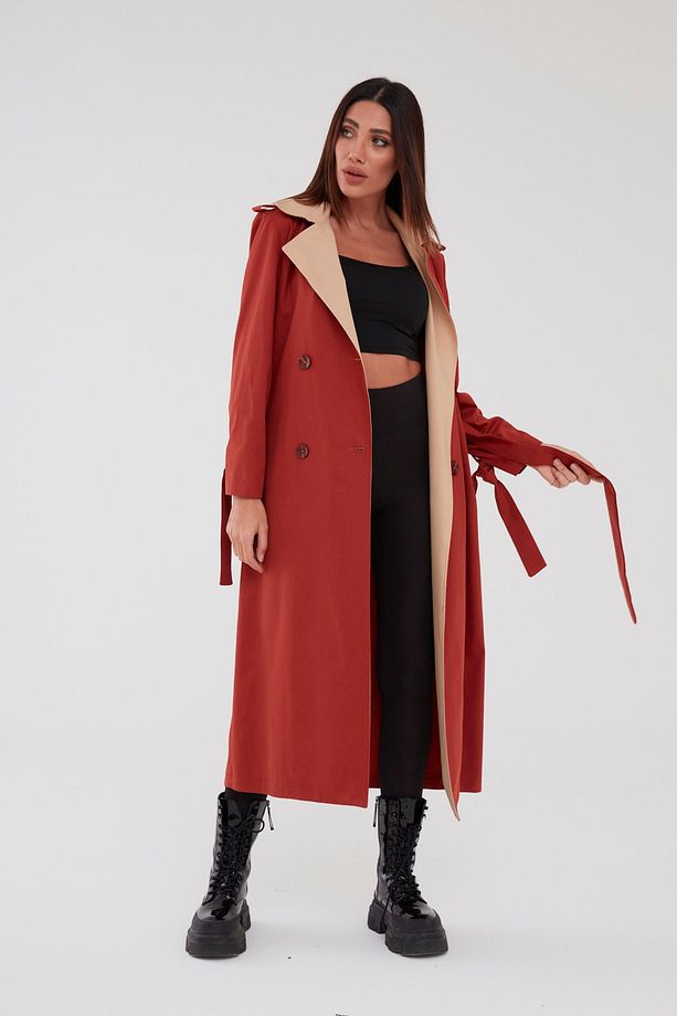 Çiftrenk Trençkot Oversize - 2