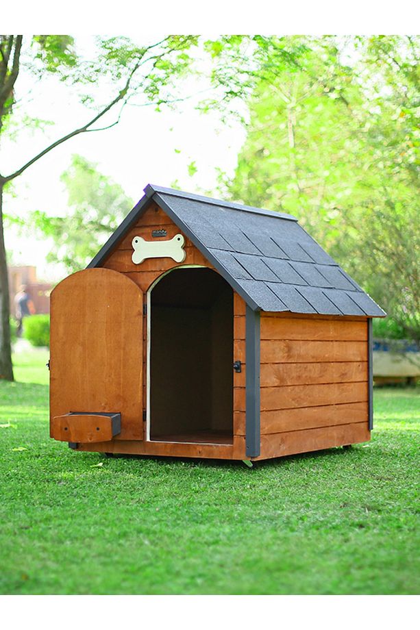 Isı Yalıtımlı Ahşap Köpek Kulübesi (XLARGE) - 3