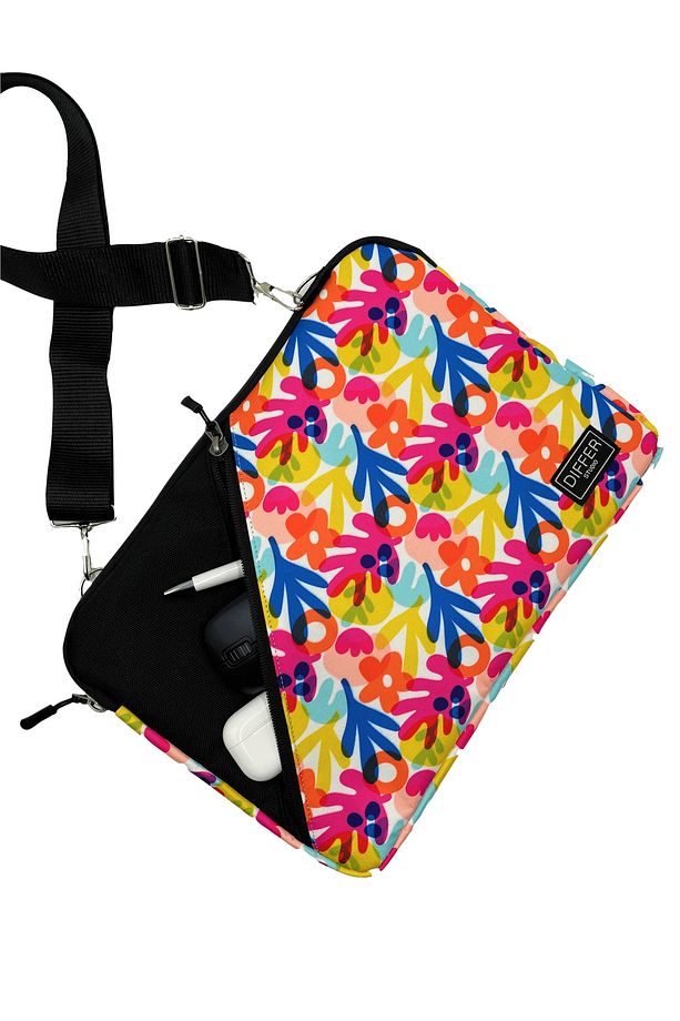15-15.6'' Inç Sulu Boya Desen Su Geçirmez/askılı/laptop/macbook/notebook/kılıf/çanta - 6