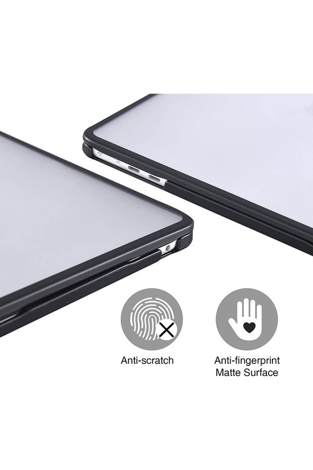غطاء صلب غير لامع متوافق مع Macbook Air 13 بوصة، متوافق مع معالج M1 - 4