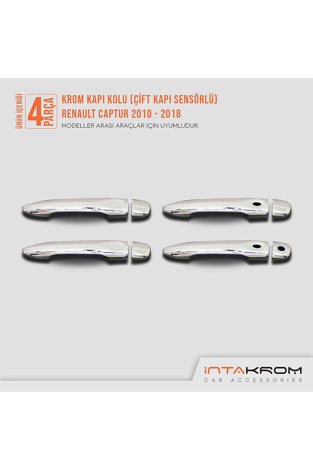 Renault Captur Krom Kapı Kolu 4 Kapı 2010-2018 - 2 Kapı Sensörlü - 3