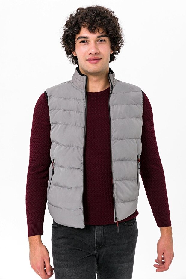 Slim Kalıp Kapitone Yelek - 1